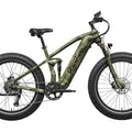 Mokwheel Obsidian 2.0 Step Over eBike in Jungle Camo color, side view, displayed against a white background