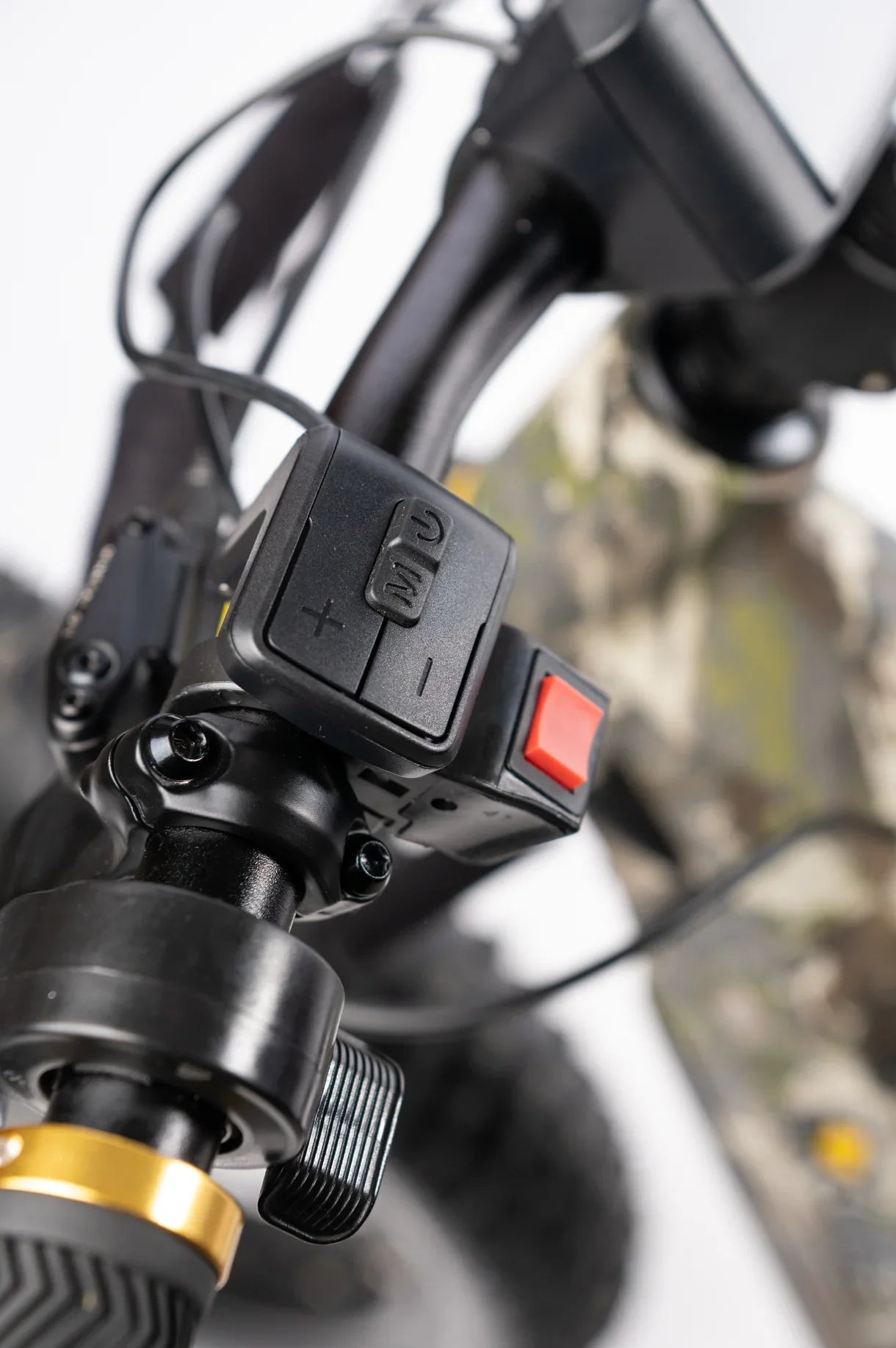 QuietKat Ranger AWD 750w Step Over eBike with 26x4.5 fat tires, shown from the side on a white background, highlighting its rugged mountain bike frame and electric motor system.