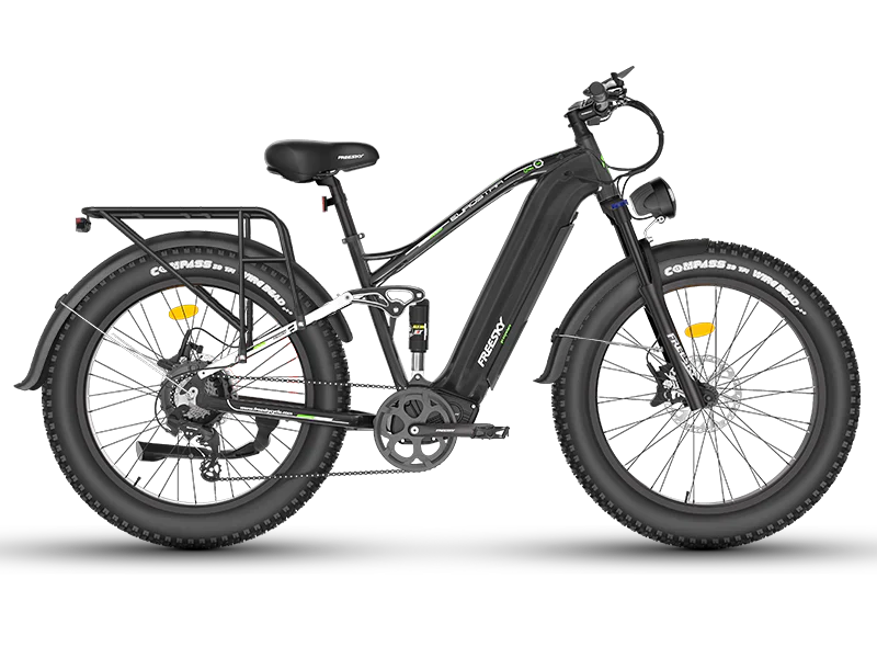 White Freesky Eurostar Ultra M-410 eBike side view against a plain background