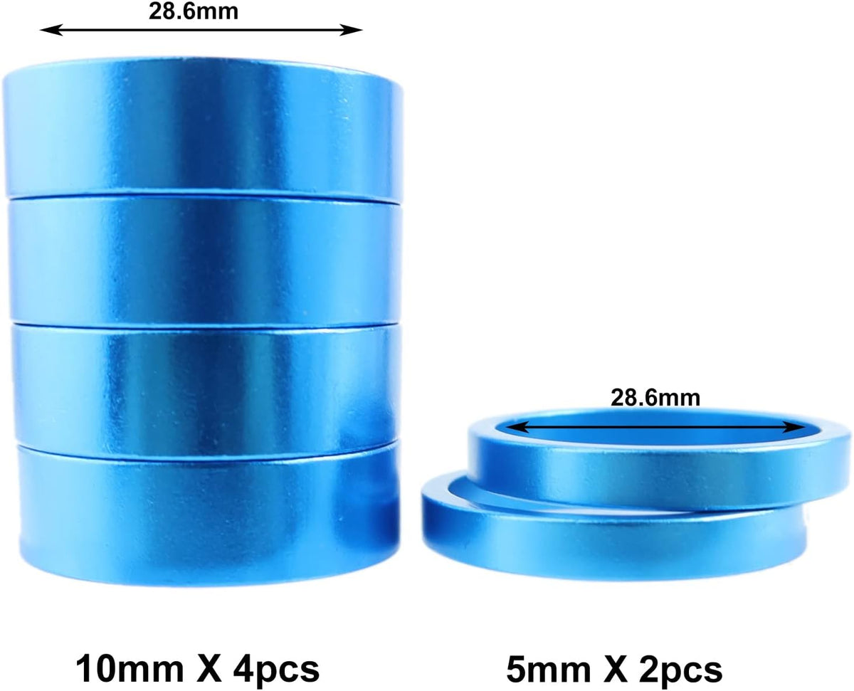 eBike Headset Stem Spacer 5mm - Blue