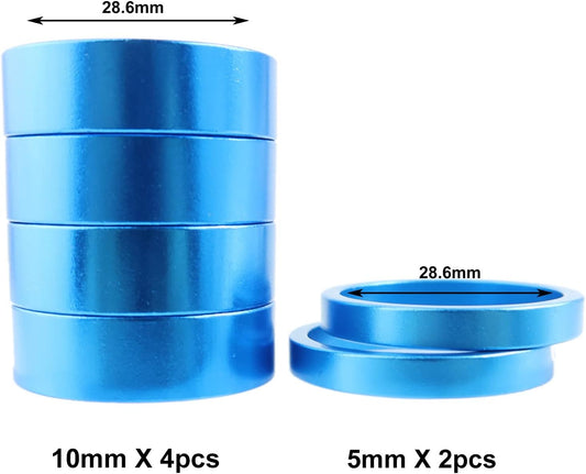 eBike Headset Stem Spacer 5mm - Blue