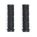 Black Macfox eBike grips, close-up product image, shown in black color