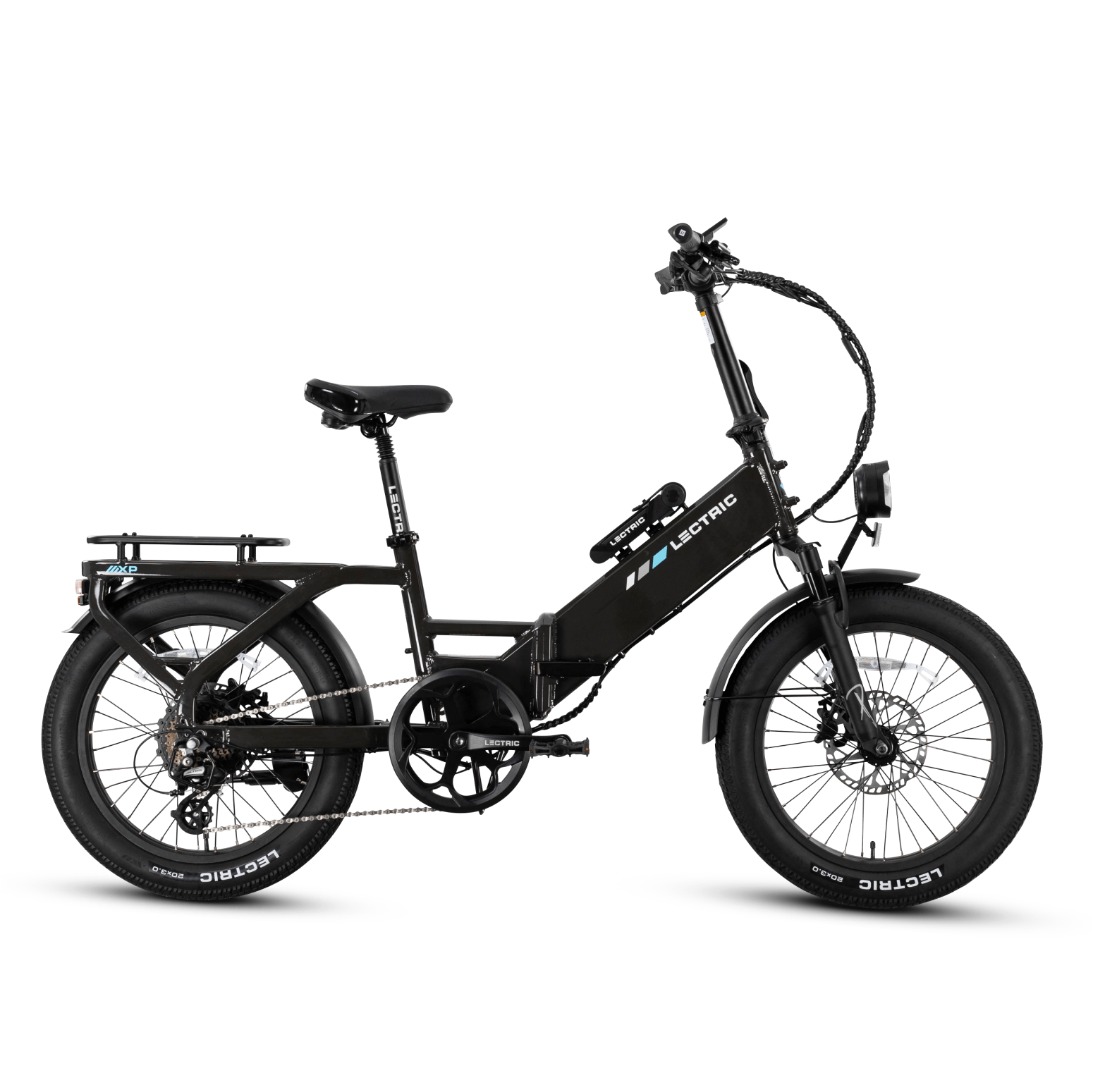 Tempest Grey LECTRIC XP4 750W Step-Through eBike, side view, product image