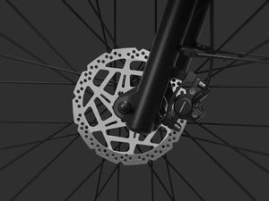 Electric bike Mokwheel Tarmac ST in Hazelnut Yellow color, side view, against a white background.