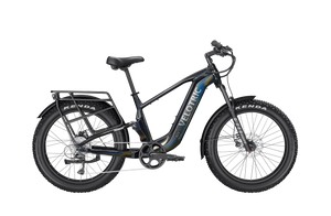 Obsidian black Velotric Nomad 2X eBike in high step frame, side view, against a plain background