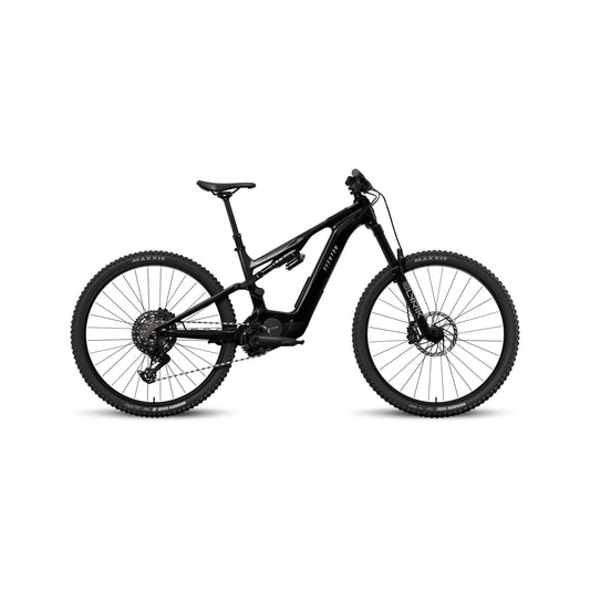 Aventon Current EXP electric bike in Midnight Black, side view, showcasing sleek frame and modern design.