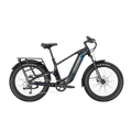 Obsidian black Velotric Nomad 2X High Step eBike, side view, against a plain background
