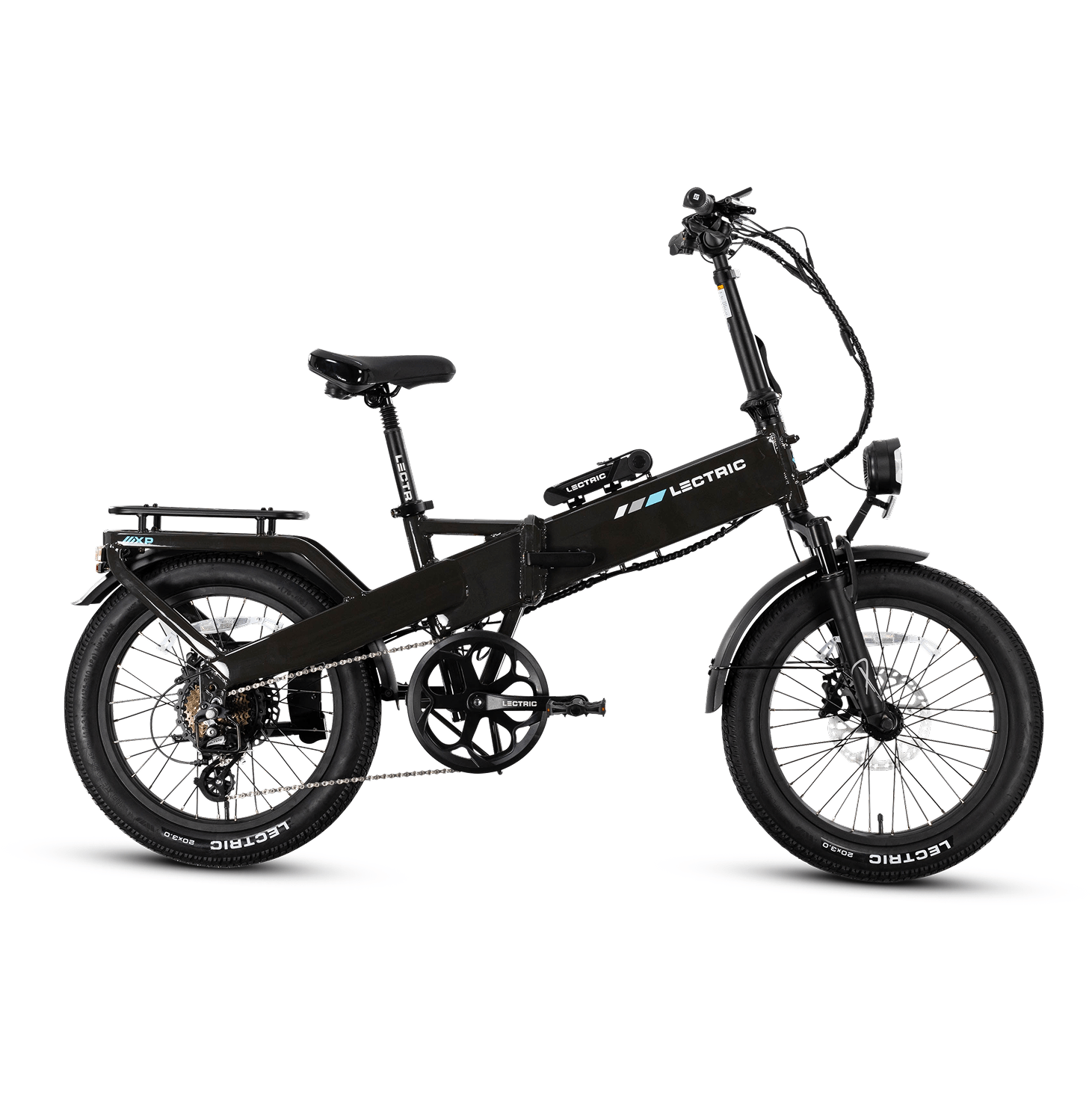 Tempest Grey LECTRIC XP4 eBike, 750W Step Over model, side view, product image