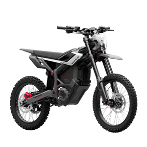 Black Segway Xaber 300 electric motorcycle, side view, with "Black Diamond" color finish, displayed on a white background.