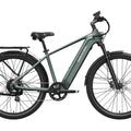 Mokwheel Tarmac eBike in Pine Green, side view, showcasing frame design and tires