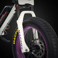 Electric bike Macfox X1S in black, side view, displayed on a plain background