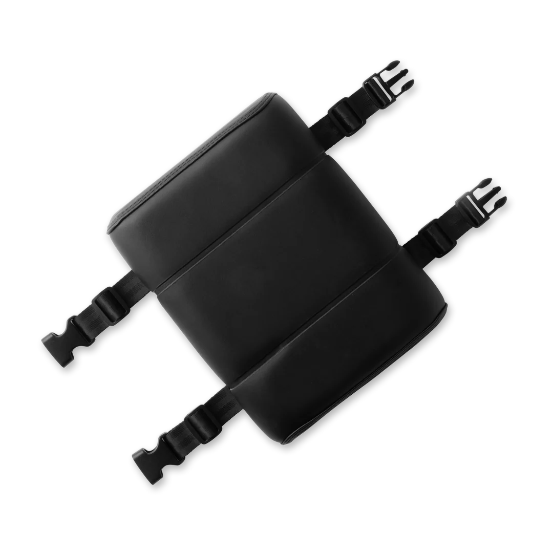 Black eBike seat pad for Murf cargo bike, shown as a product accessory against a plain background.