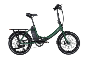 Blix Vika X electric folding step-thru eBike in green, 500W compact design, product image