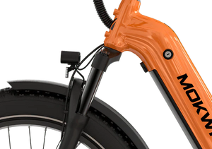 White Mokwheel Basalt ST eBike, size S, side view against a plain background