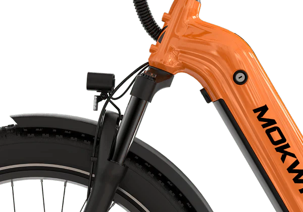White Mokwheel Basalt ST eBike, size S, side view against a plain background