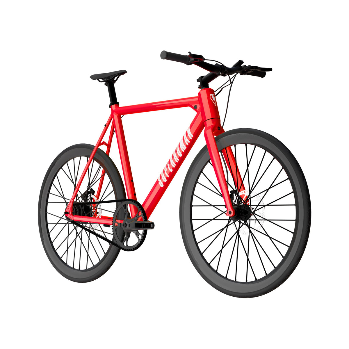 Superhuman Babymaker II Pro electric road bike in Rari Red