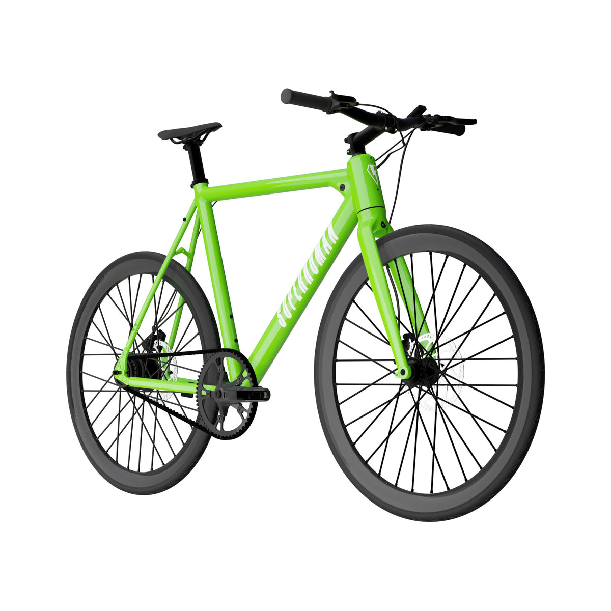 Superhuman Babymaker II Pro electric road bike in Atomic Green