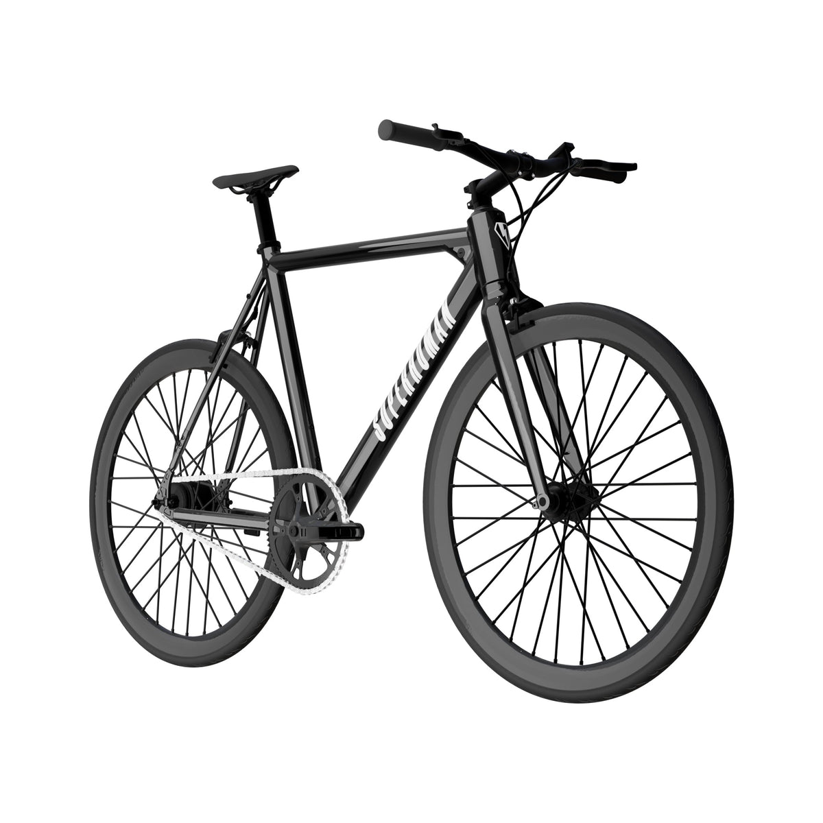 Superhuman Babymaker II Classic electric road bike in Gloss Black