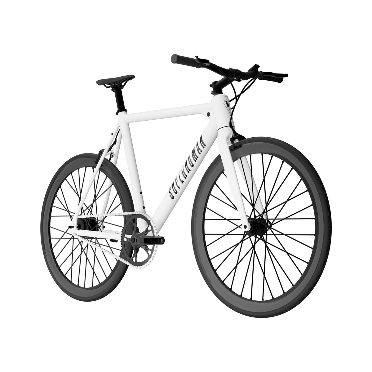 Superhuman Babymaker II Classic electric road bike in Gloss White