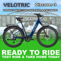 Velotric Discover 3 eBike in Lemans Blue, regular size, shown fully assembled and ready to ride.