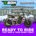 eMOTO Stomp Ebox Dragster - Khaki - Ready to Ride