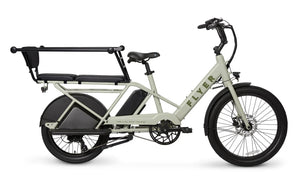 Black RADIO FLYER Via 500w Step Thru electric cargo eBike with 24x2.4 street tires, product image, model 2506552