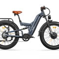 Blue Freesky Warrior Pro M-530 electric bike, side view, showcasing frame design and components