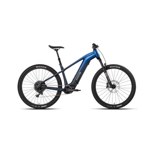 Aventon Ramblas ADV electric bike in Cerulean blue, side view, displayed on a white background