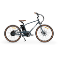 A black MURF Otis eBike with fat tires, front suspension fork, and rear cargo rack, displayed on a white background.