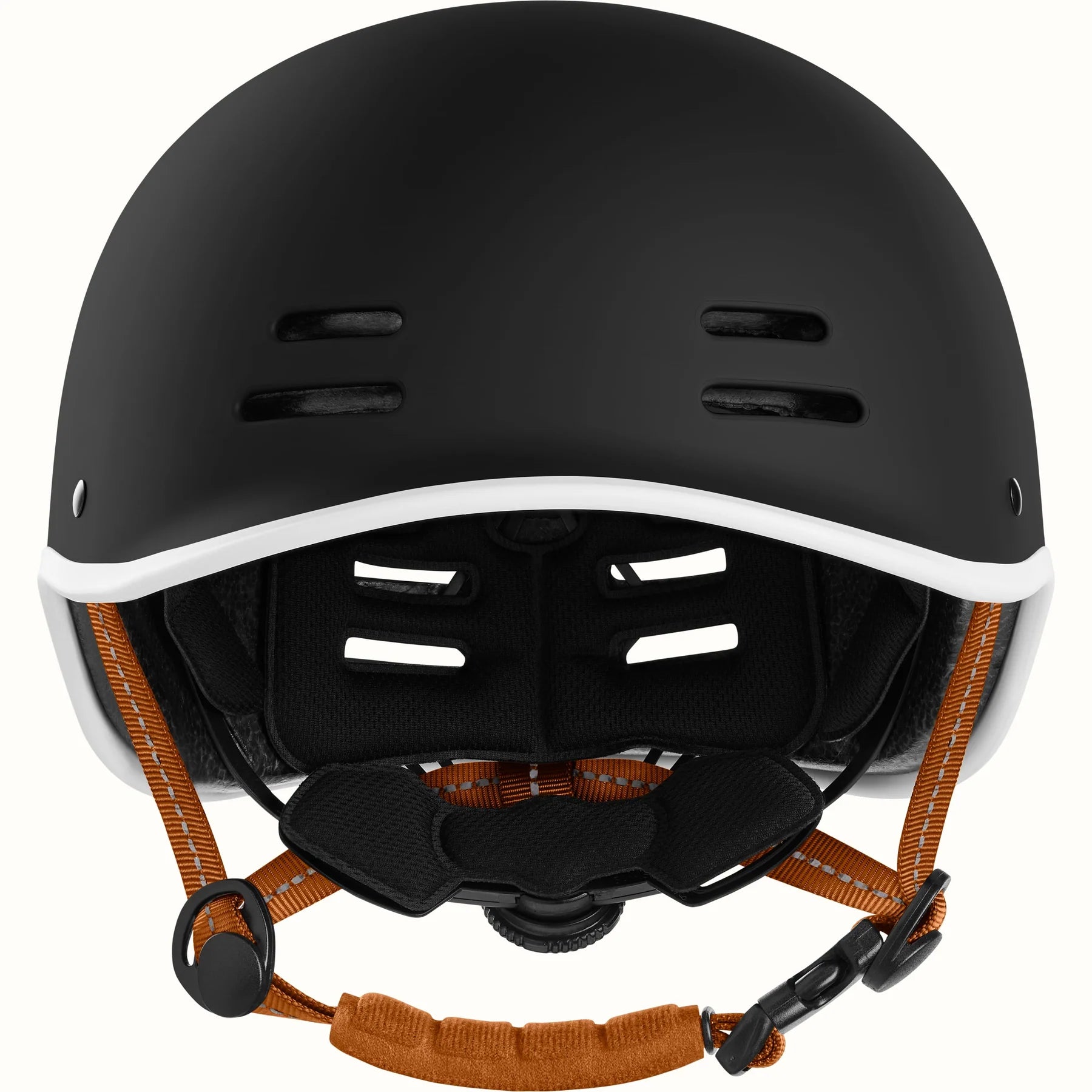 Matte black Retrospec Remi eBike helmet, side view, with adjustable straps and ventilation holes