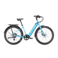 Velotric Breeze 1 eBike in Ocean Mist color, side view, against a plain background
