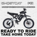 White eBike Ghostcat F4X, side view, displayed against a plain background