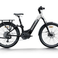 Himiway A7 Pro eBike in black and white gradient, side view, showcasing frame design and features