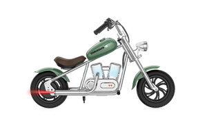 Green eMOTO Hyper Gogo Challenger 12 Plus electric bike with app connectivity, side view, product image