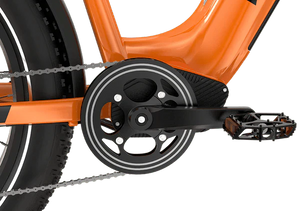 Orange Mokwheel Basalt ST eBike, size Large, side view, product image