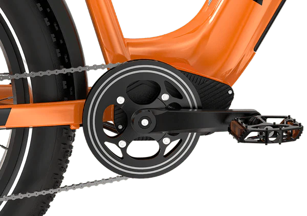 Orange Mokwheel Basalt ST eBike, size Large, side view, product image