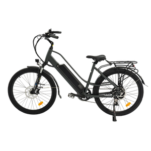 eBike Revi Oasis.2 ST electric bicycle in anthracite color, side view