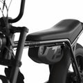 Super73 Z Miami SE electric bike in Astro Blackout color, side view, black frame with minimalist design, photographed on a white background.