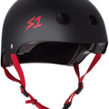 eBike Helmet - S1 Lifer Helmet Black with Red Straps - Medium