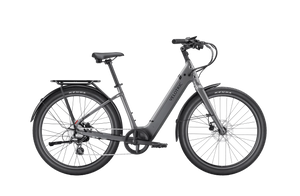 Velotric Breeze 1 eBike in Slate Gray, regular size, large frame, side view product image
