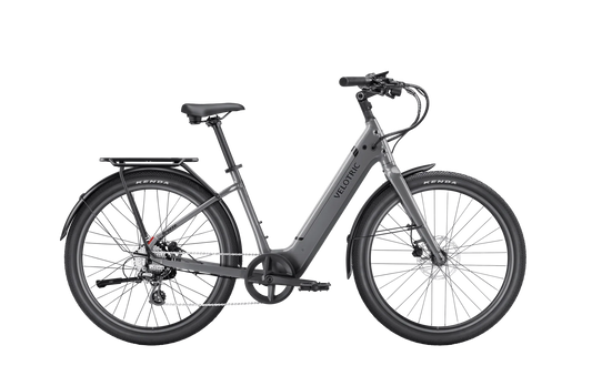 Velotric Breeze 1 eBike in Slate Gray, regular size, large frame, side view product image