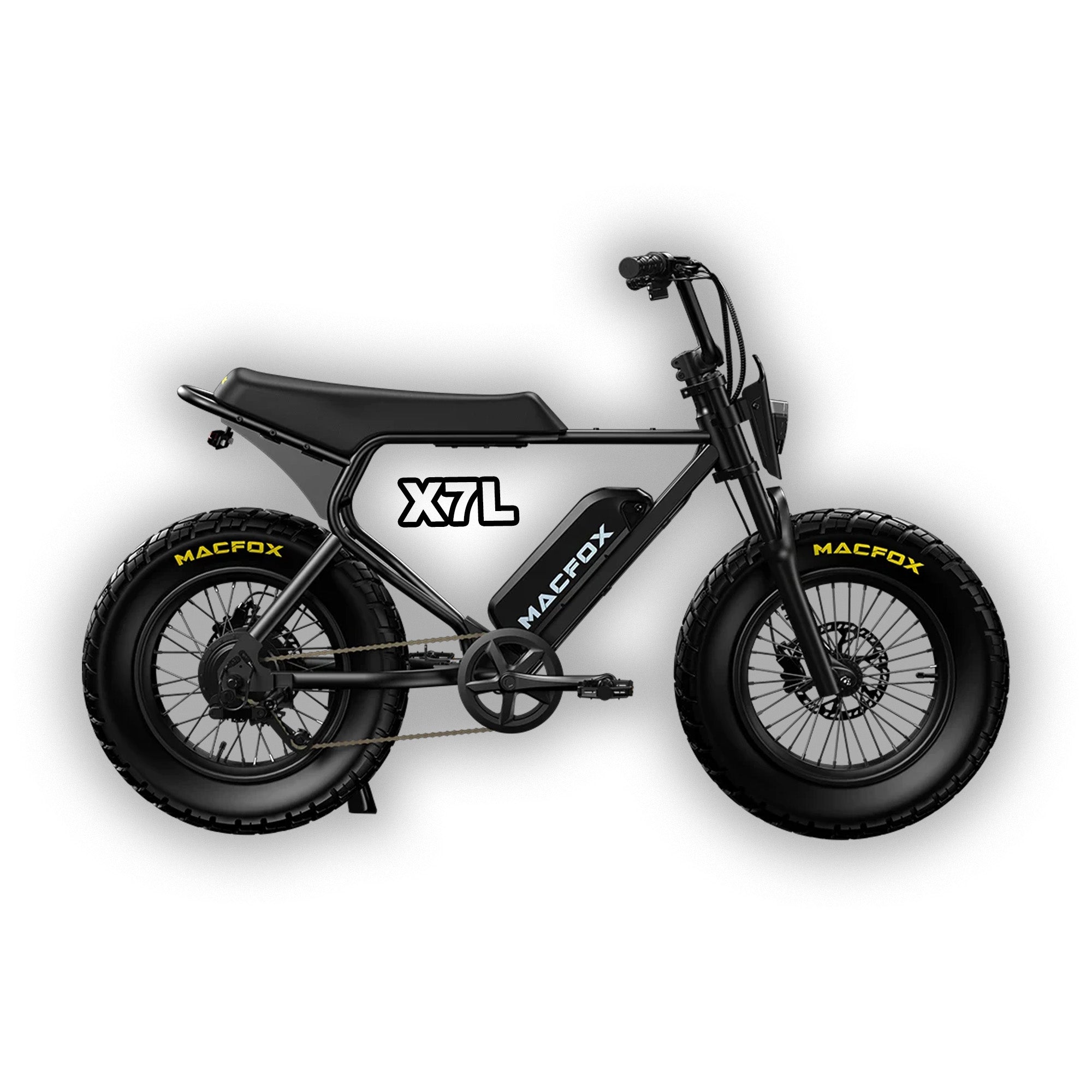 shop electric bicycles eBike Macfox X7L - Black
