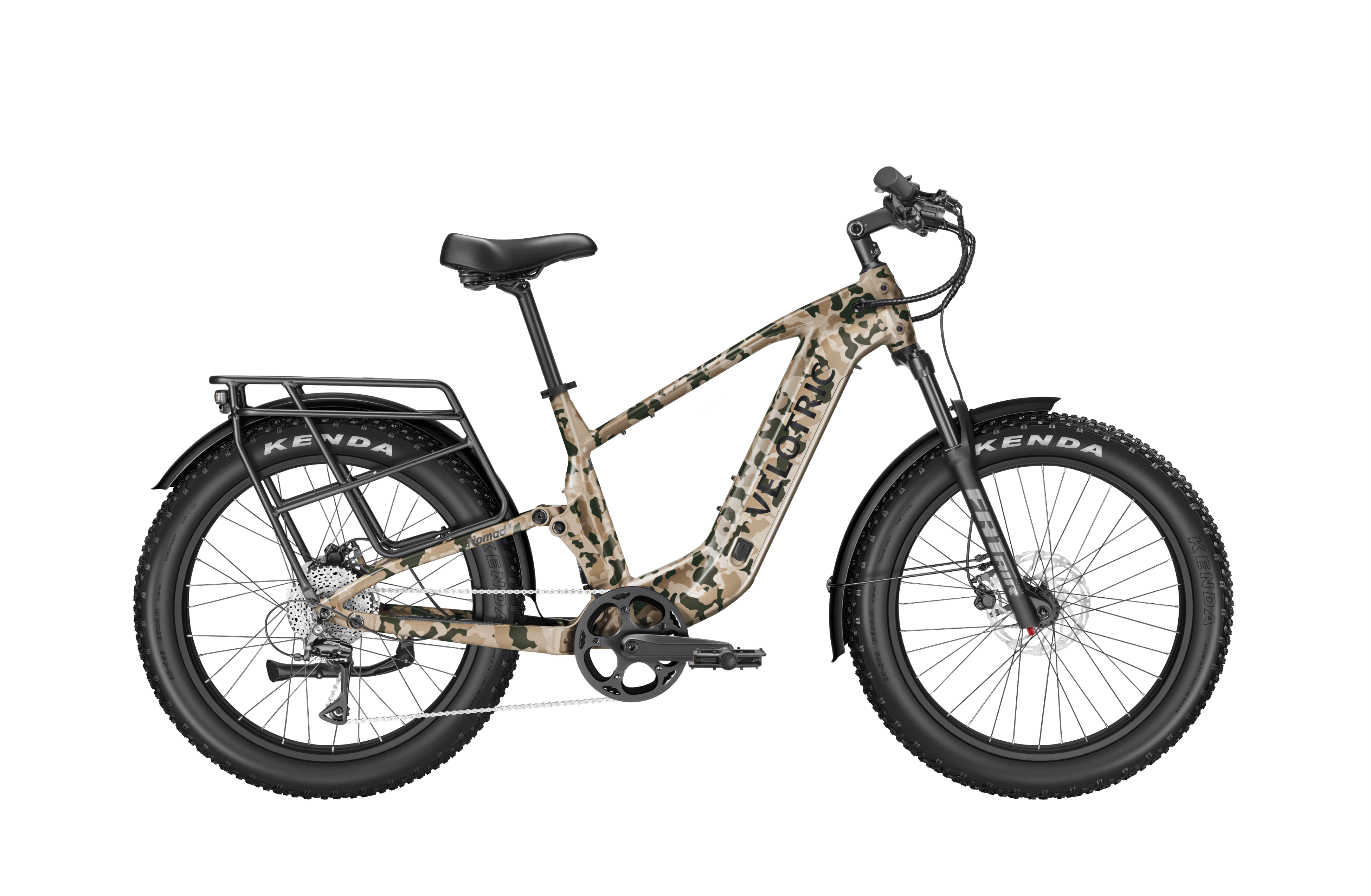 eBike Velotric Nomad 2X High Step Product Image Multi-Terrain Camo 2