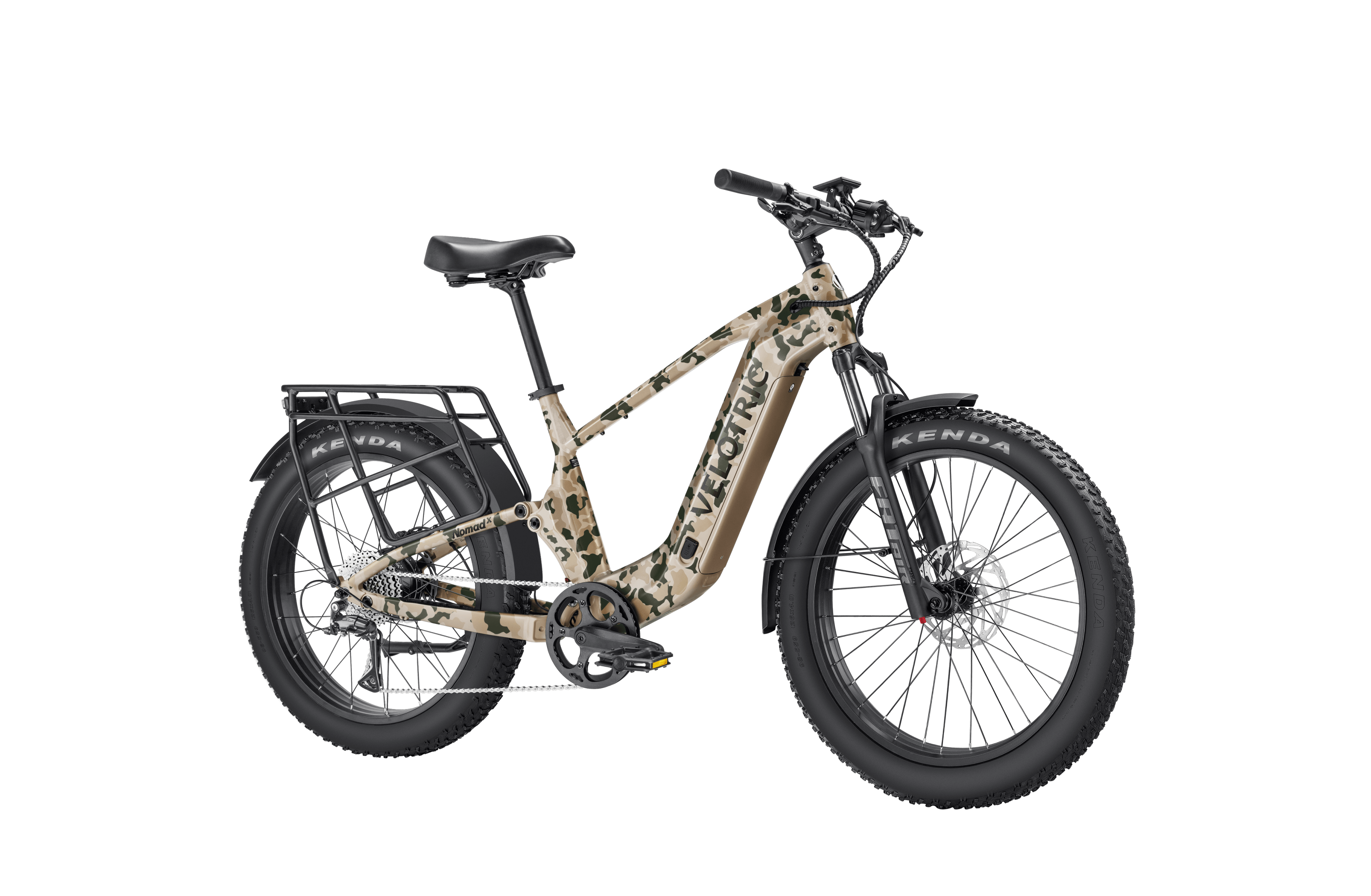 eBike Velotric Nomad 2X High Step Product Image Multi-Terrain Camo 3