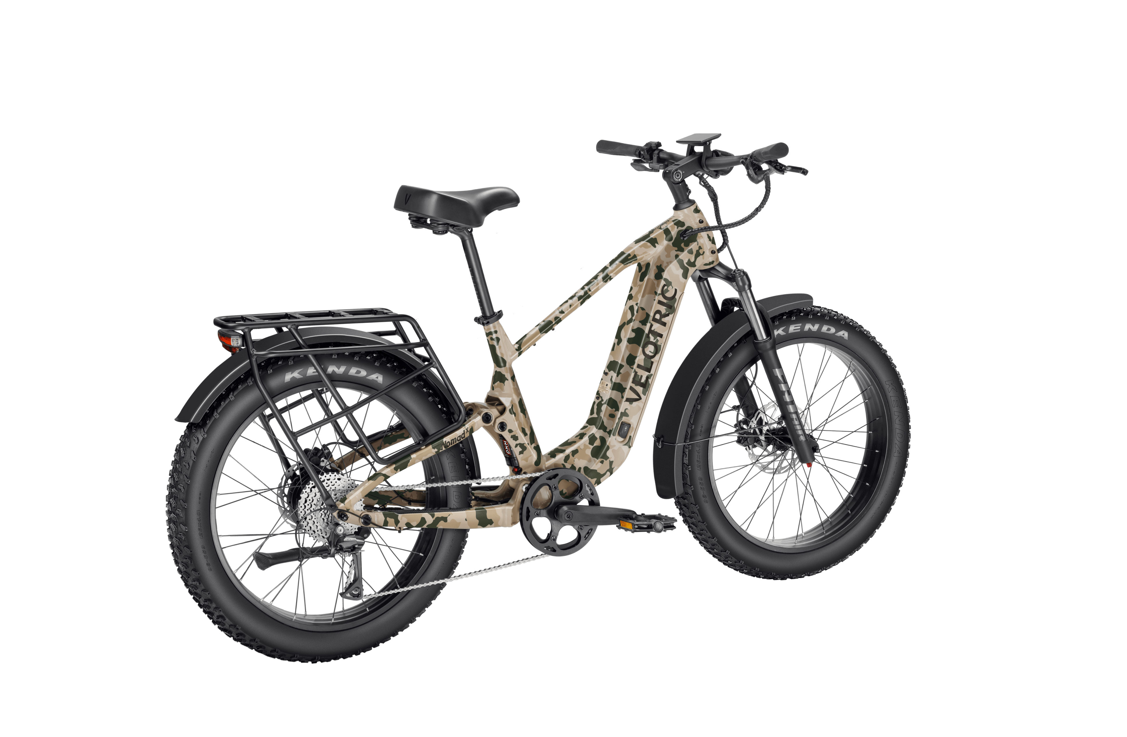 eBike Velotric Nomad 2X High Step Product Image Multi-Terrain Camo 4