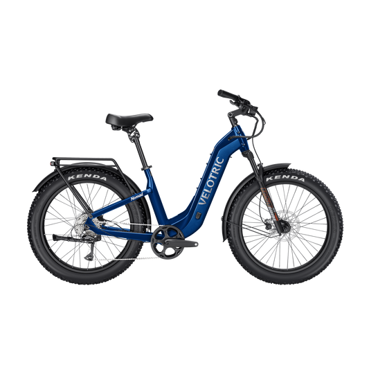 eBike Velotric Nomad 2 Product Image Midnight Blue Step Thru 1