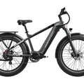 Gray Mokwheel Basalt 2.0 Step Over eBike, side view, against a plain background