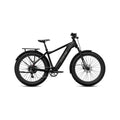 Aventon Aventure 3 electric bike, step-over frame, Stealth color, side view on white background