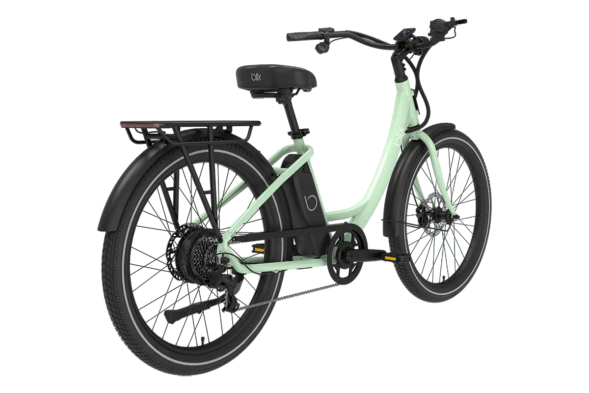 Blix Sol X Step Over electric beach cruiser eBike in blue, 750W motor, commuter style, product image