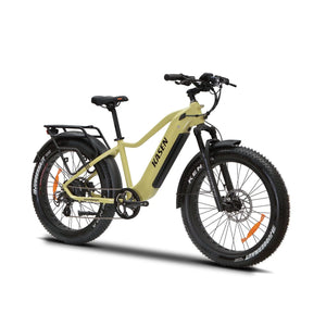 Sand KASEN Ranger ST 2.0 Step-Thru electric bike with 750W motor, 26x4 fat tires, designed as a beach cruiser eBike.